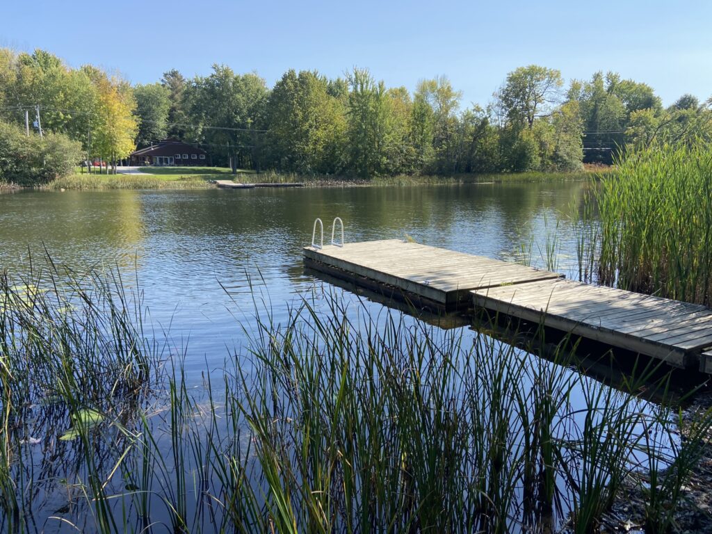 Cottage dock wide view